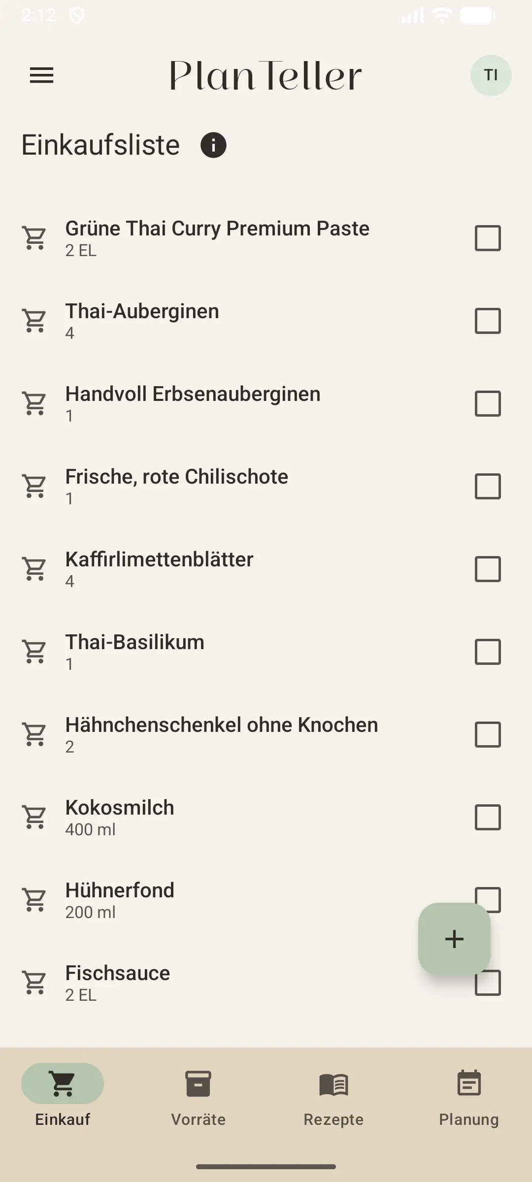 PlanTeller Wochenplanung